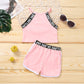 Ensemble deux pièces pour bébé fille, tenue de sport d'été fine, short décontracté et confortable, en pur coton