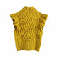 Women's Casual Lace Fungus Sleeveless Sweater
