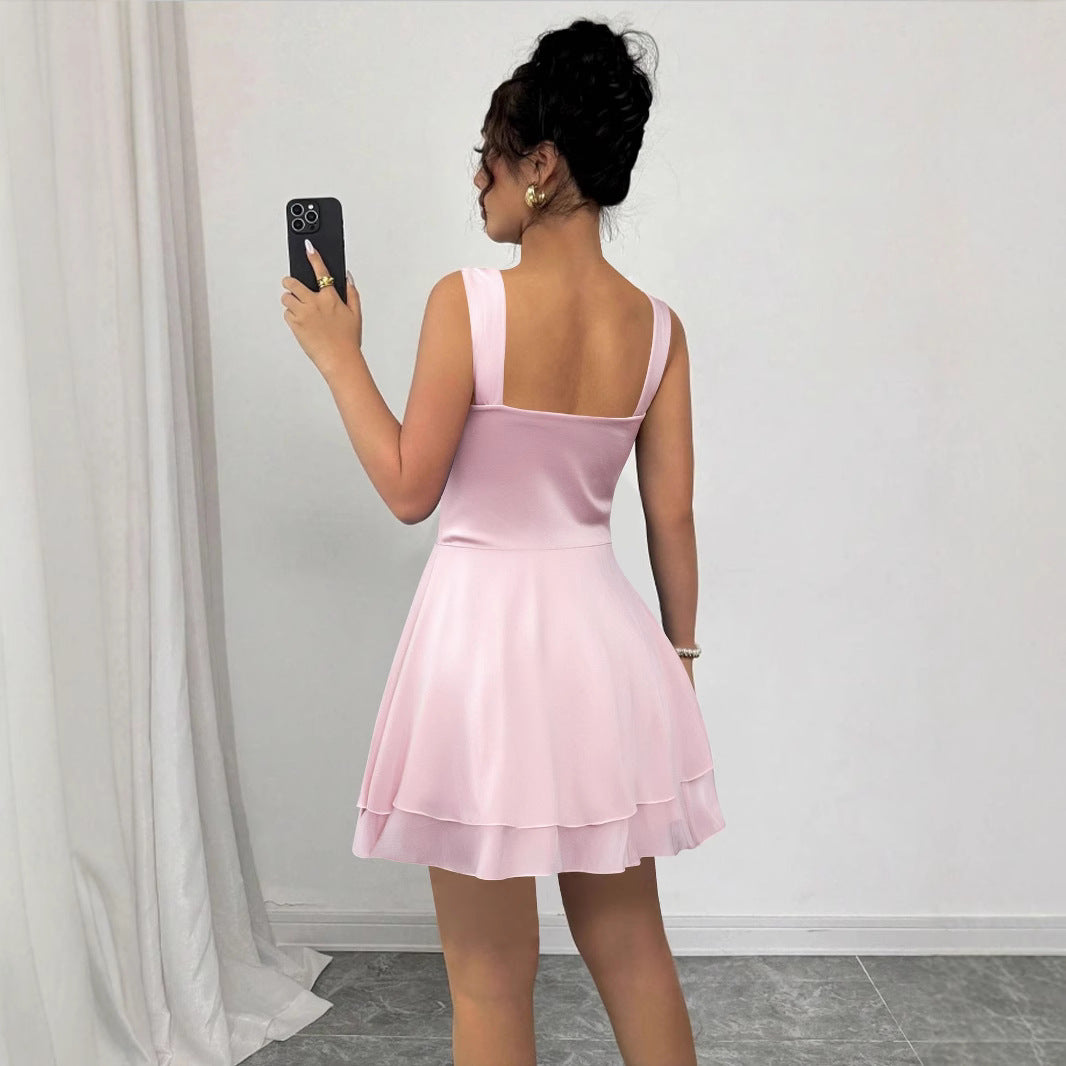 Fashionable Casual Sleeveless Strap Womens Dress