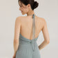 Women's Halter Beauty Back Fitness Jumpsuit