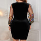 Hip Embroidery Design V-neck Dress Women