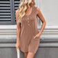 Contrast Color Striped Sleeveless Vest Jumpsuit