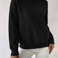 Autumn And Winter Half-high Collar Pullover Women's Fashion Solid Color Loose Knitted Top