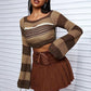 Women's Fashion Hollowed-out Long-sleeved Sweater