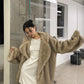 Coat Fur Collar Coat Women's Fashion Loose And Lazy Style Mid-length Artificial Wool