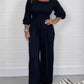 Women's Comfortable Elastic Waist Jumpsuit