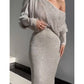 Fashionable Figure-hugging Off-the-shoulder Sexy Women's Dress