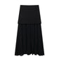 European And American Style Button Knitted Vest Skirt