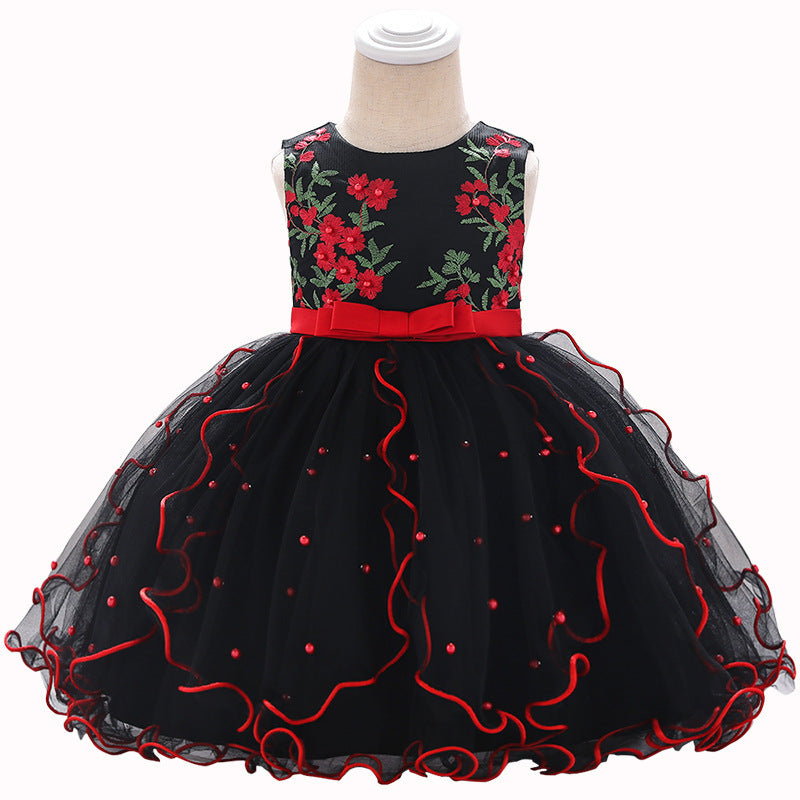 Robe de princesse à nœud papillon pour enfants