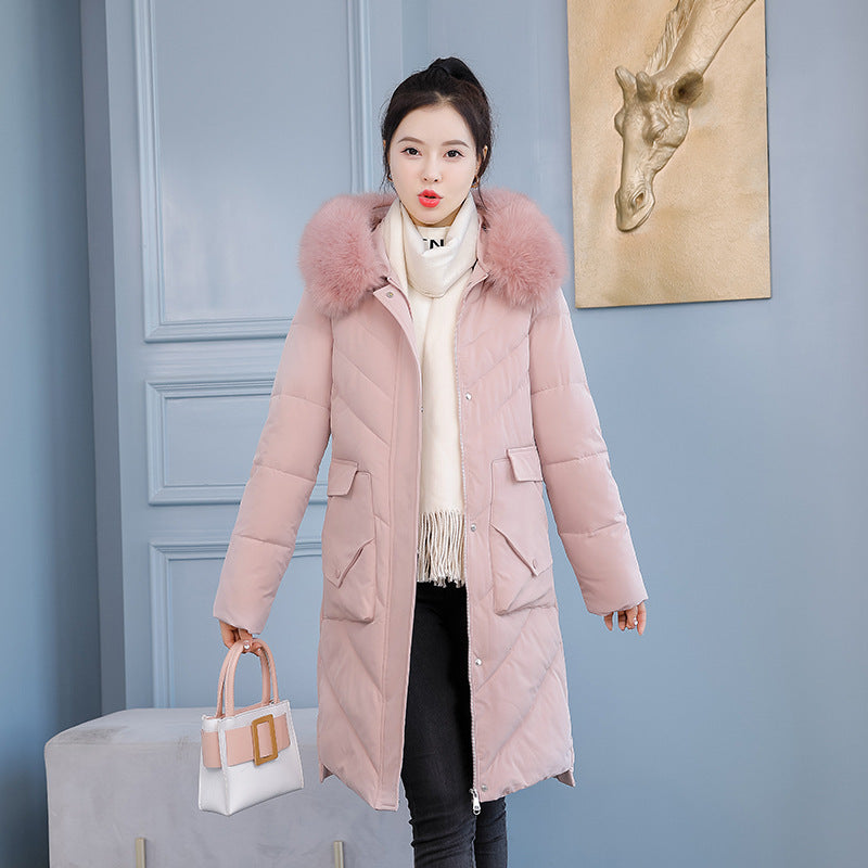 Temperament Slim Women's Warm Pure Color Jacket