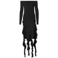 Women's Off-the-shoulder Design Long Sleeve Dress