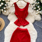 Slimming Camisole With Hip-hugging Casual Pants