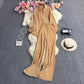 Socialite Temperament Leisure High Waist Drape Pleated Wide-leg Trousers