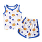 Children's Vest Suit Cotton Pajamas Baby Korean Style Sleeveless