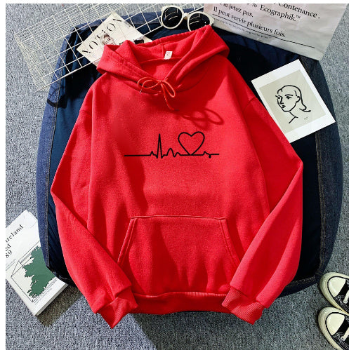 Sweat à capuche décontracté en polaire grande taille pour femme
