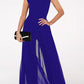 Women's Stitching One-piece Slim-fit Round Neck Sleeveless Solid Color Jumpsuit