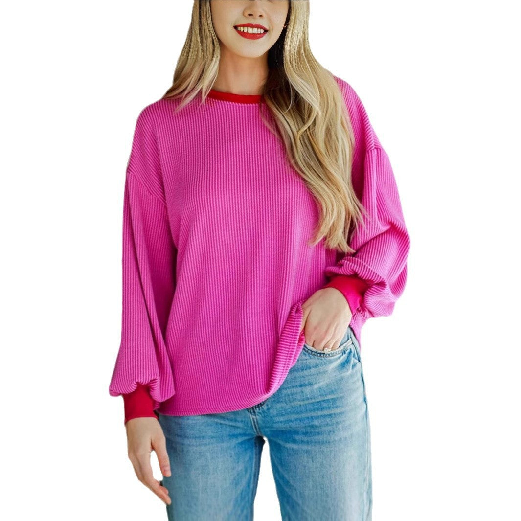Women's Texture Loose Fashion Casual Sweater