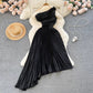 Slim Fit Irregular Hollow-out Dress Women