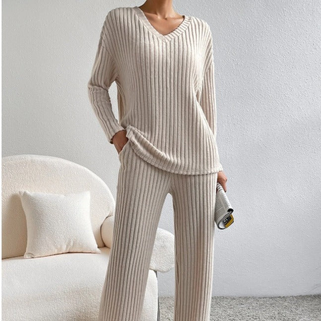 Women's Straight-leg Pants Elegant Loose Suit