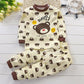 Ensemble pyjama bébé en coton d'automne