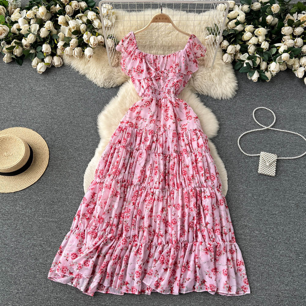 Niche French-style Sophisticated Platycodon Dress