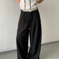 Adjustable Waist Design Versatile Suit Relaxed Casual Pants