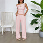 Womens Two Piece Set Tank Top And Wide Leg Pants