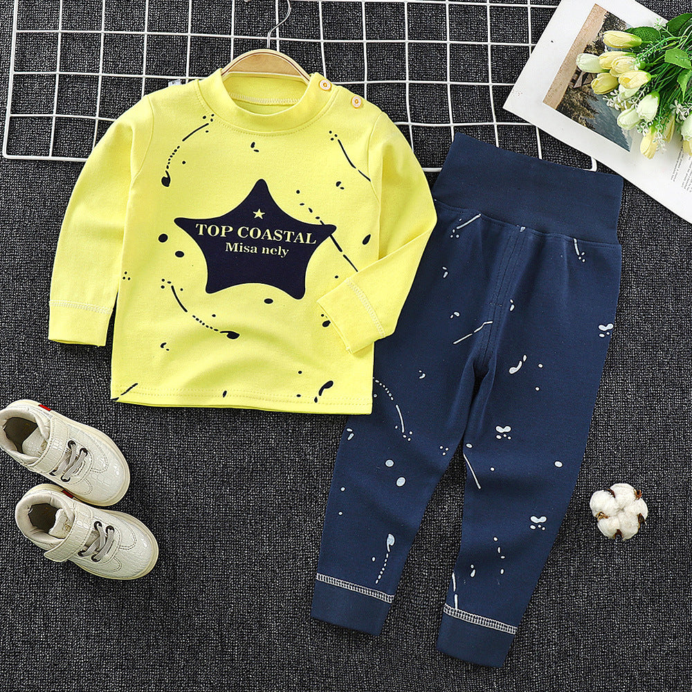 Toddler Boys And Girls Baby Autumn Clothes Long Trousers Home Service
