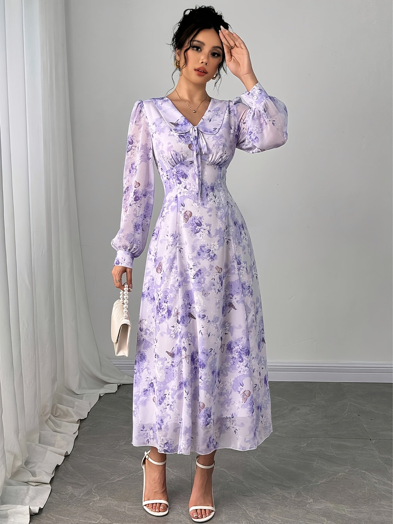 French-inspired Romantic Waist-cinching Dress That Beautifully Highlights Your Alluring