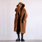 Manteau mi-long en fausse fourrure pour femme, style décontracté, automne et hiver