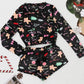 Coral Fleece Christmas Venonat Decoration Round Neck Shorts Long-sleeve Suit