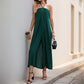 Vacation Casual Solid Color Long Halter Jumpsuit