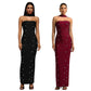 Elegant Beaded Bodycon Tube Dress For Women
