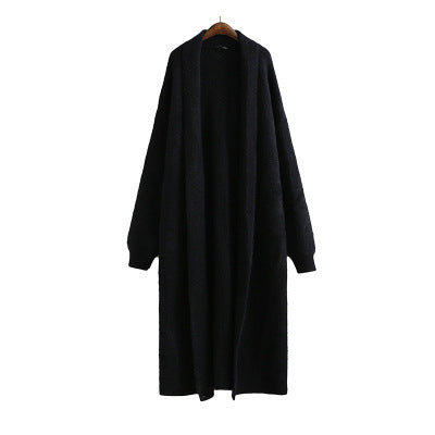 Mink Fleece Sweater Cardigan Fur Coat
