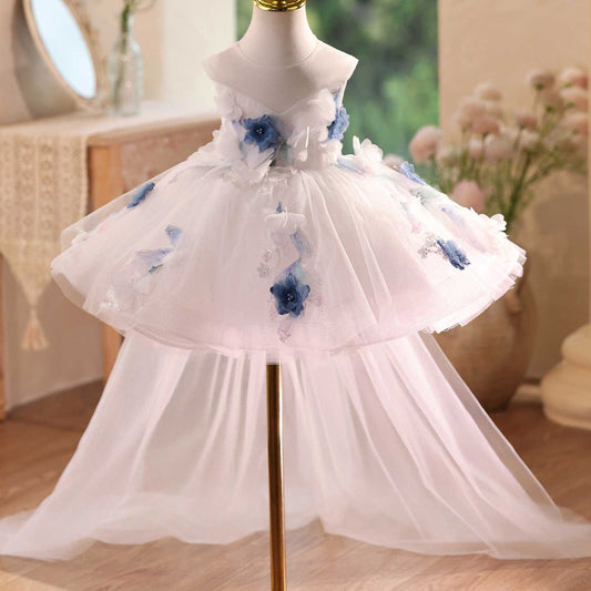 Piano Playing Dress Girl Light Luxury Minority