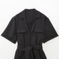 Combinaison à manches courtes et ceinture pour femme, nouvelle collection printemps