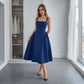 European And American Leisure Simple Camisole Line A Dress