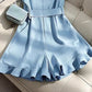 Women's Belted Vest Straight-leg Pants Fashion Set