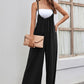 Strap High Waist Casual Wide Leg Jumpsuit