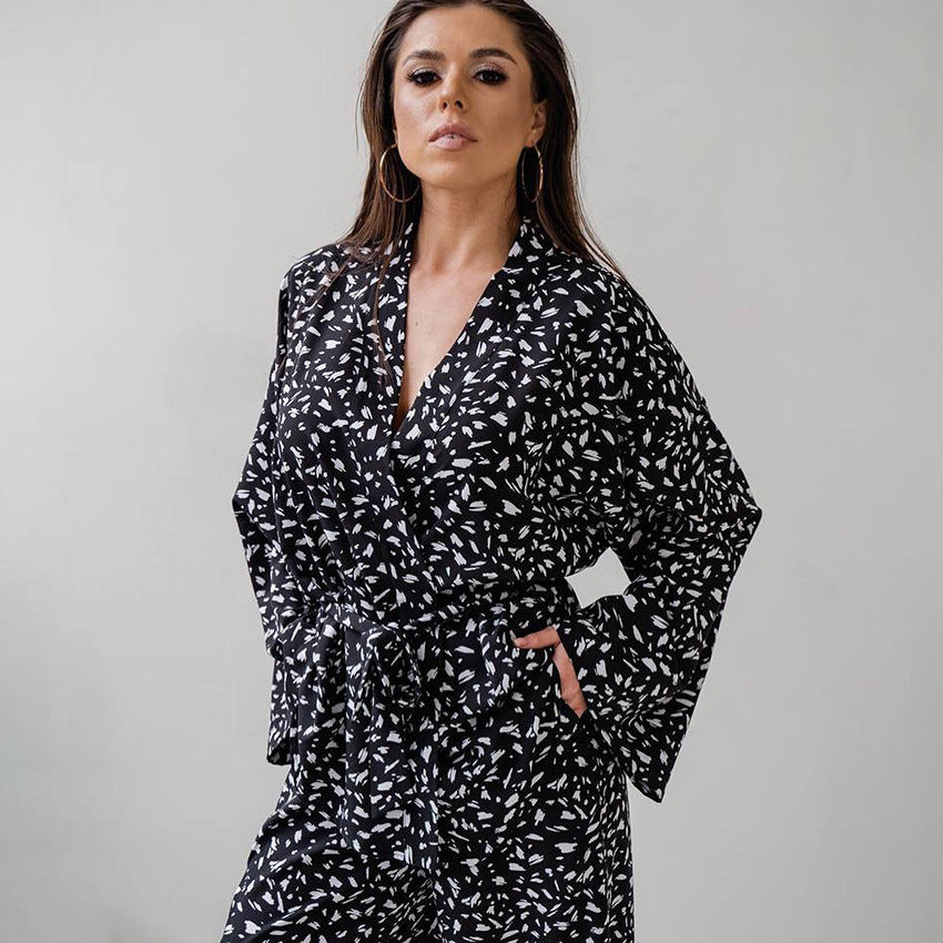 Pantalon à manches longues imprimé automne