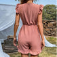 European And American INS Temperament Waist Round Neck Slim Casual Straight Bodysuit