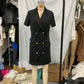 New Solid-color Short-sleeve Blazer-style Fashionable Casual Dress