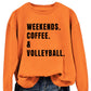 Women's Simple Round Neck Long Sleeve Loose Sweatshirt