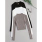 Layer 3pcs Set Stand Collar Ribbed Base Layer
