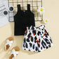 Summer New Baby Sling Bow Shorts Suit