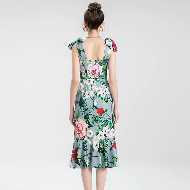 Temperament Was Thin Package Hip Fishtail Skirt Holiday Dress