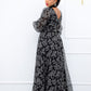 Printed Plus Size Loose High Waist Dress