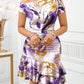 Elegant Womens Dress With A Ruffled Hem For A Refined Look