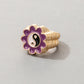 Cute Cartoon Dripping Oil Ins Wind Color Multi-element Single Ring