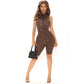 Women's Fashion Skinny Print Sleeveless Jumpsuit